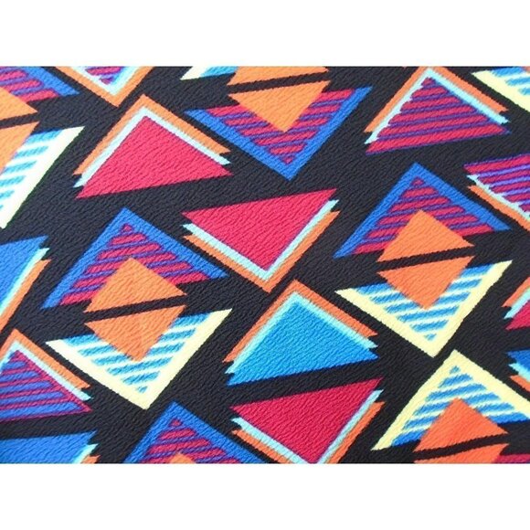 LulaRoe Abstract Geometric Square Triangle Print Jewel Tone Cape ~ Women S - Picture 6 of 6